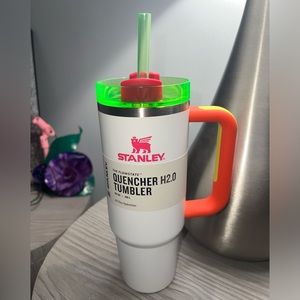 White Neon Stanley 30 Ounce